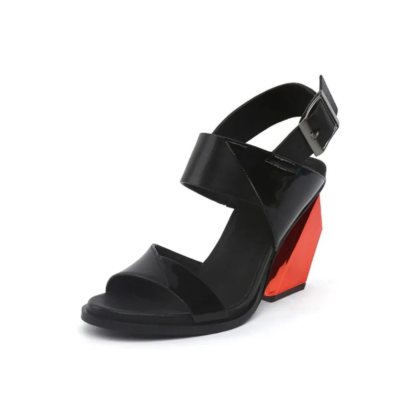Strange Heel Sandal Woman Platform