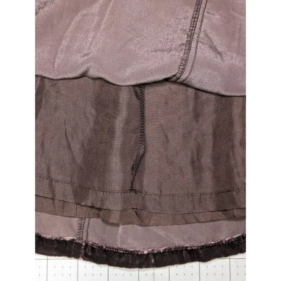 Sundance Midi Skirt Women Size 8 Velvet Silk Blend Boho Retro Western Cowgirl