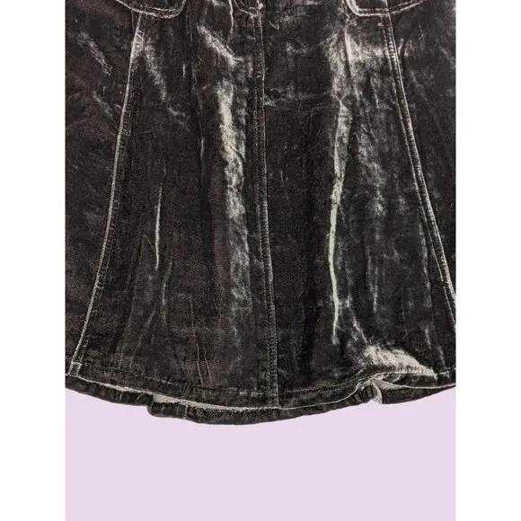 Sundance Midi Skirt Women Size 8 Velvet Silk Blend Boho Retro Western Cowgirl