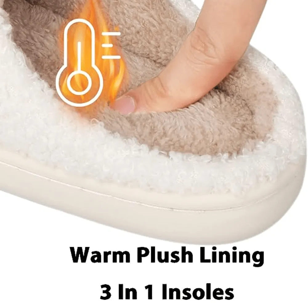 Super Comfy Glee Glide Happy Face Fuzzy Slippers