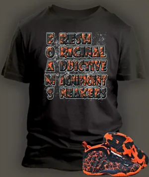 T Shirt To Match Magma Foamposite Shoe