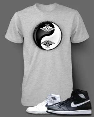 T Shirt To Match Retro Air Jordan 1 Ying Yang Shoe