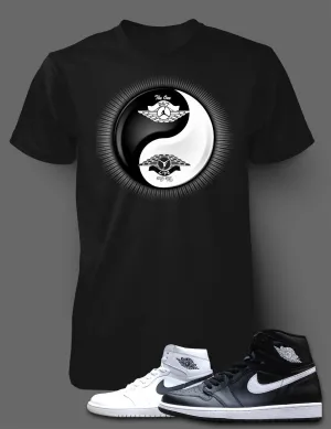 T Shirt To Match Retro Air Jordan 1 Ying Yang Shoe