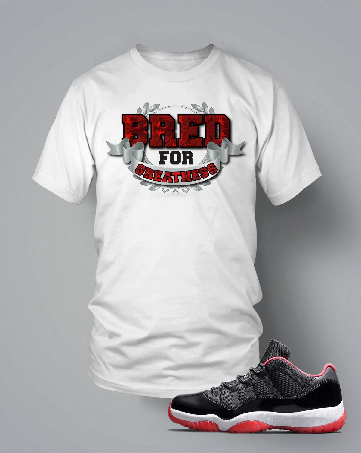 T Shirt To Match Retro Air Jordan 11 Low Bred Shoe