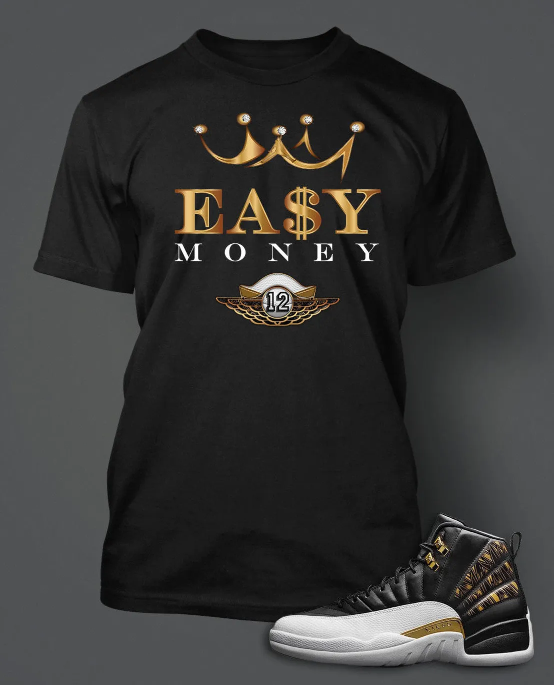 T Shirt To Match Retro Air Jordan 12 Wings Shoe