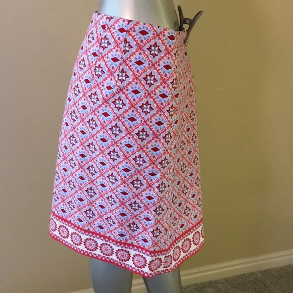 TALBOTS CANVAS COTTON A-LINE SKIRT