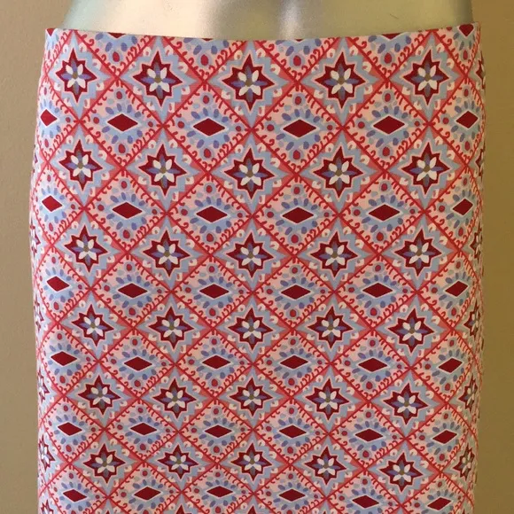 TALBOTS CANVAS COTTON A-LINE SKIRT