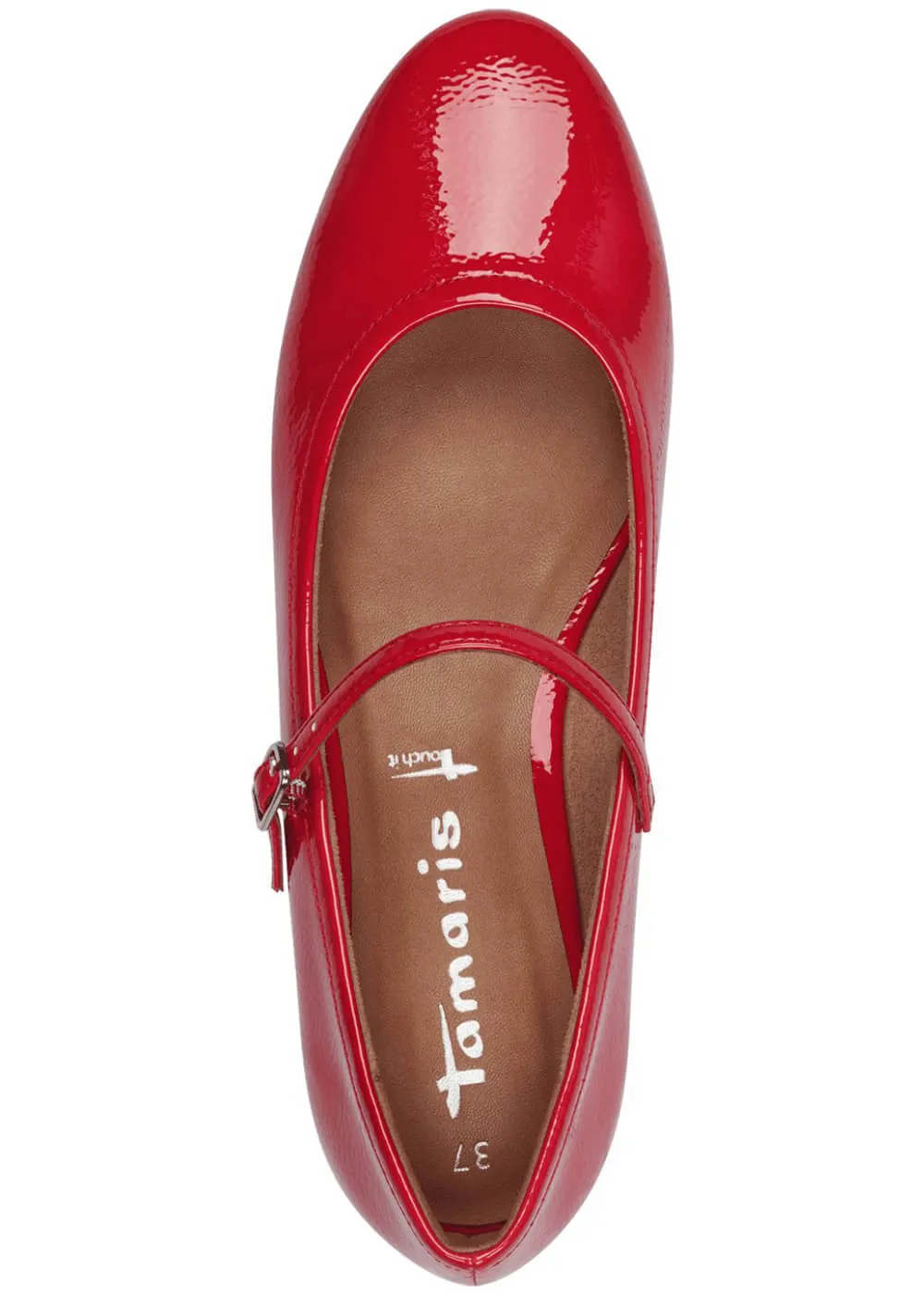 Tamaris Nadia Vegan Ballerina's Red