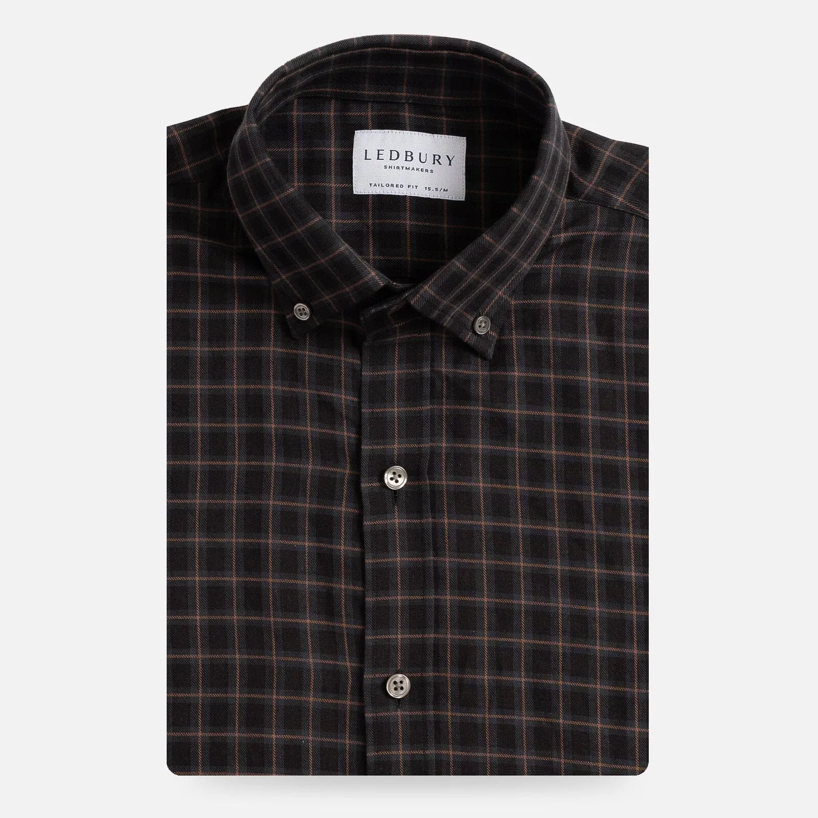 The Navy Bergwall Check Custom Shirt