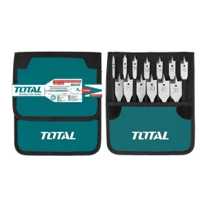 Total 13 Pieces Flat Wood Drill Bits Set - TACSD70131