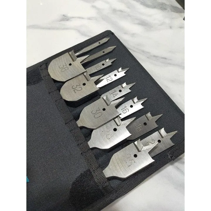 Total 13 Pieces Flat Wood Drill Bits Set - TACSD70131