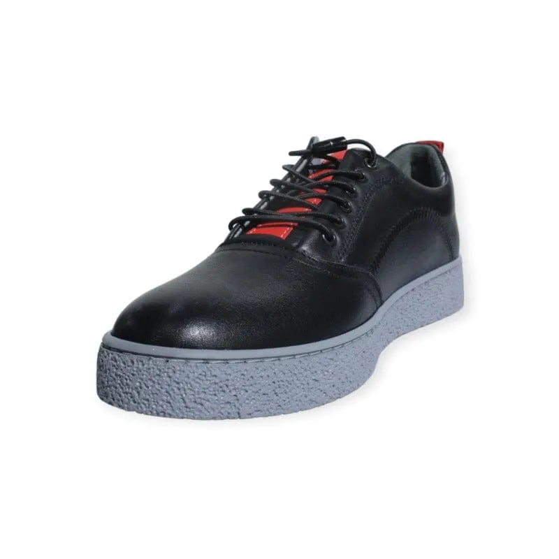 Turkish Casual Leather Sneakers Black