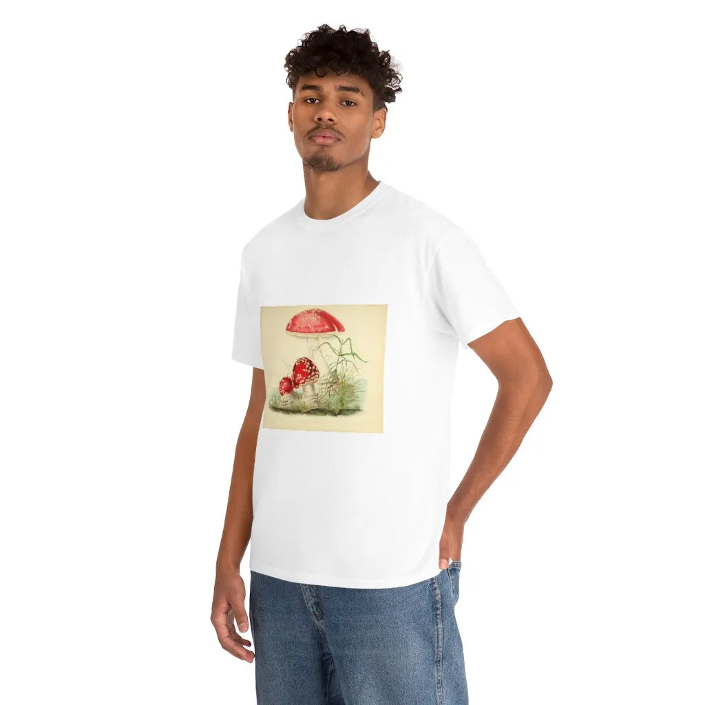Unisex Vintage Mushroom Cotton Tee