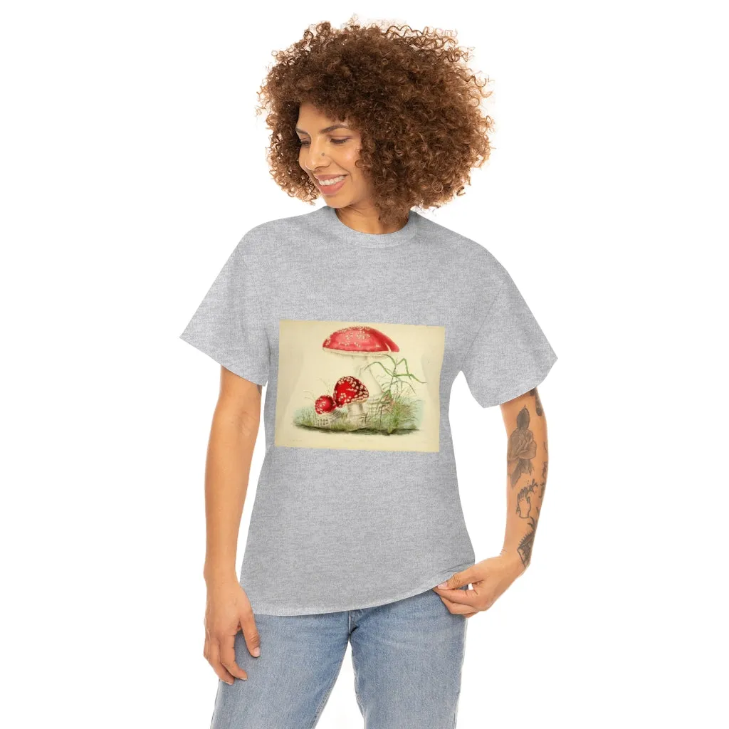 Unisex Vintage Mushroom Cotton Tee