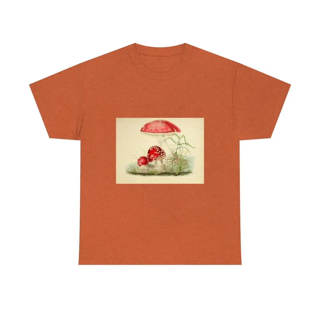 Unisex Vintage Mushroom Cotton Tee