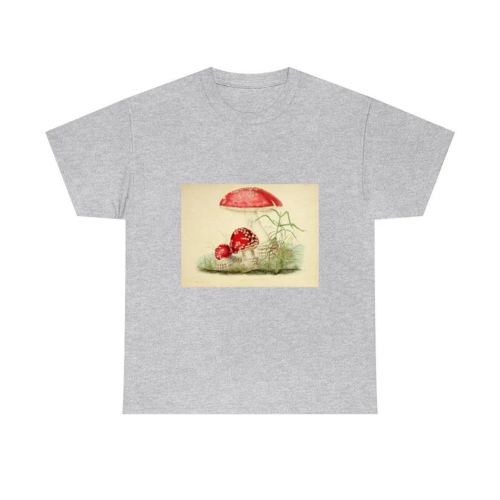 Unisex Vintage Mushroom Cotton Tee