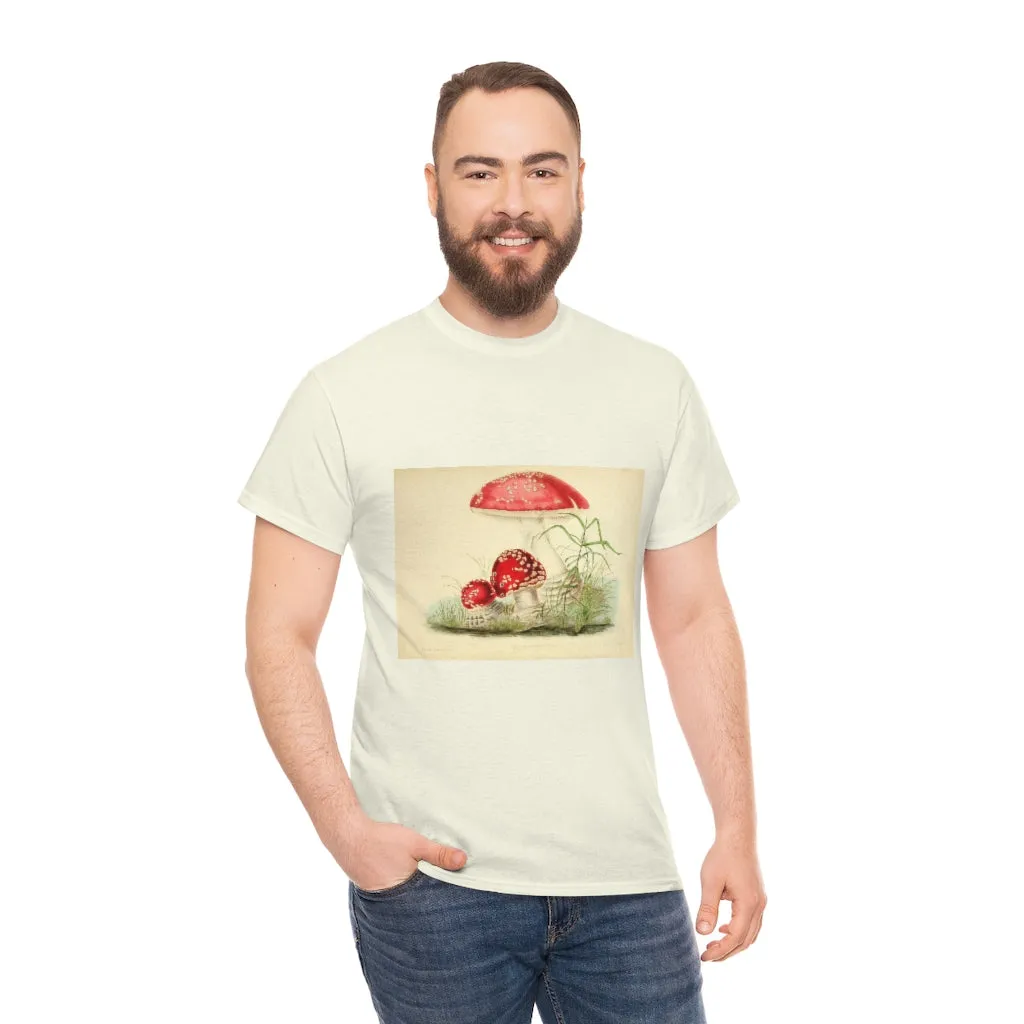Unisex Vintage Mushroom Cotton Tee