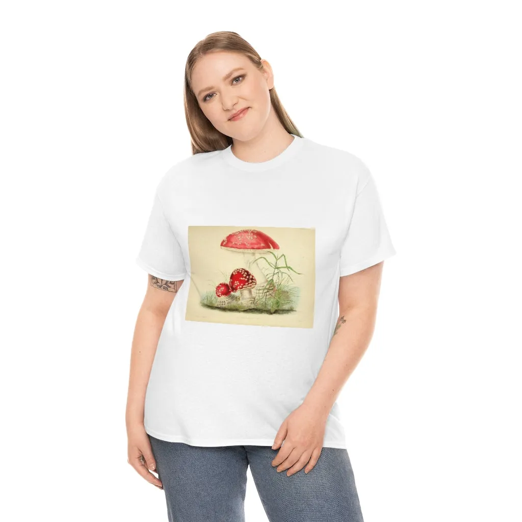 Unisex Vintage Mushroom Cotton Tee