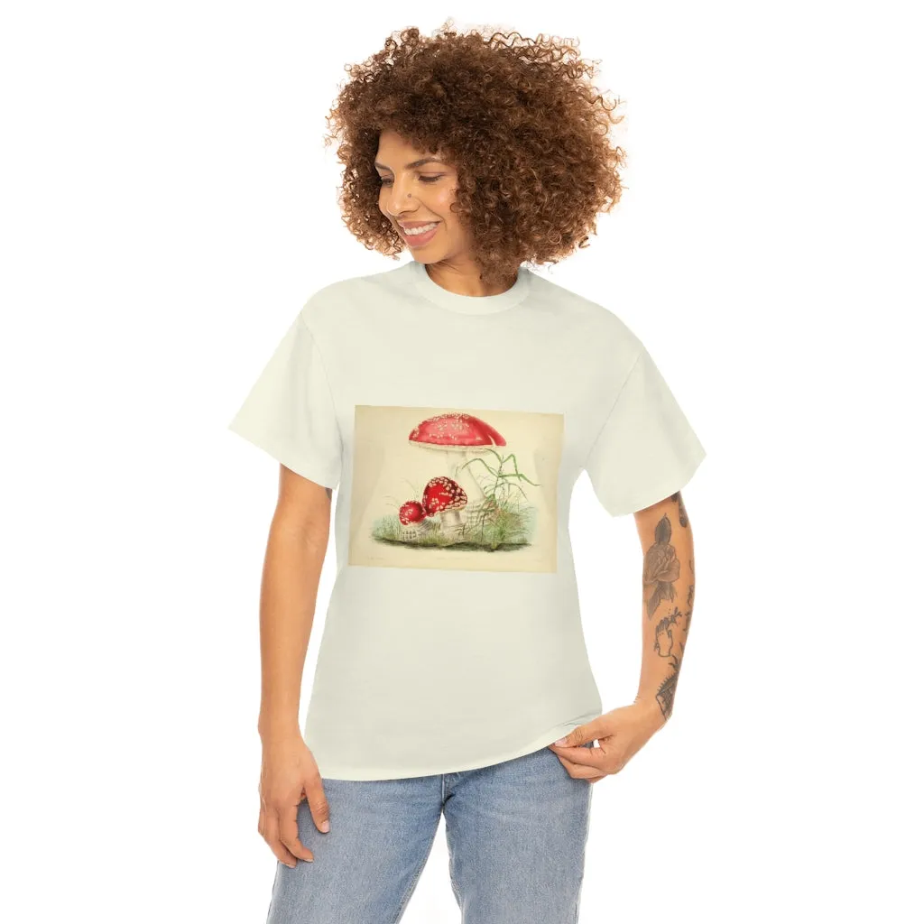 Unisex Vintage Mushroom Cotton Tee
