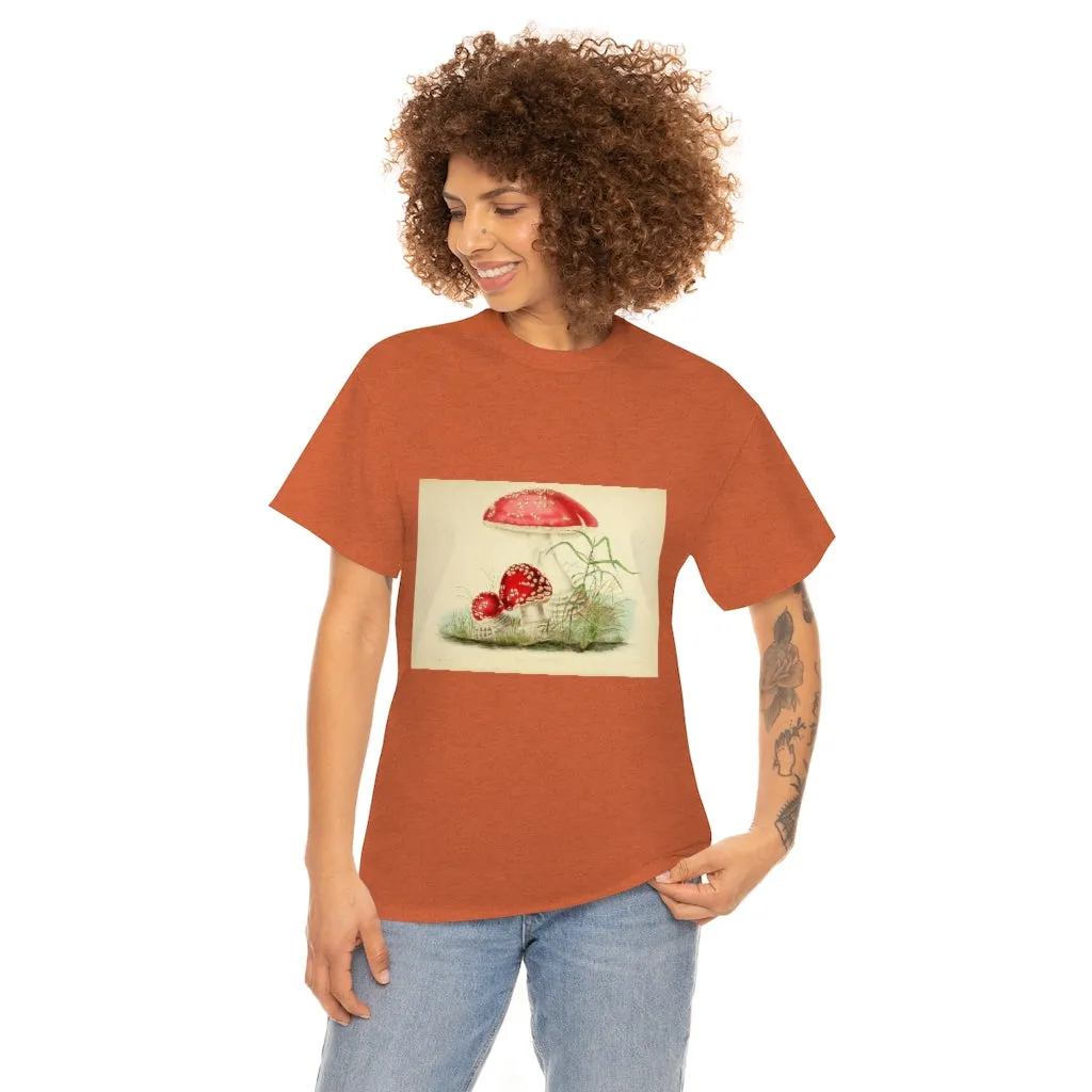 Unisex Vintage Mushroom Cotton Tee