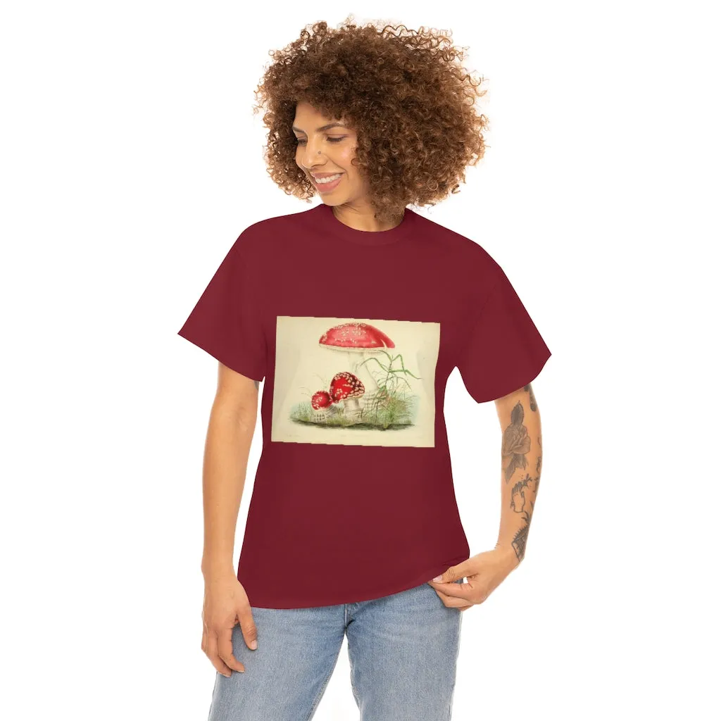 Unisex Vintage Mushroom Cotton Tee