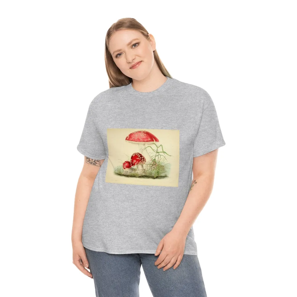 Unisex Vintage Mushroom Cotton Tee