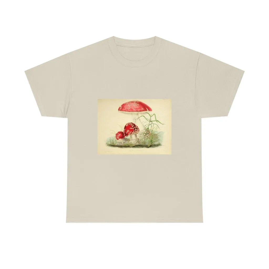 Unisex Vintage Mushroom Cotton Tee