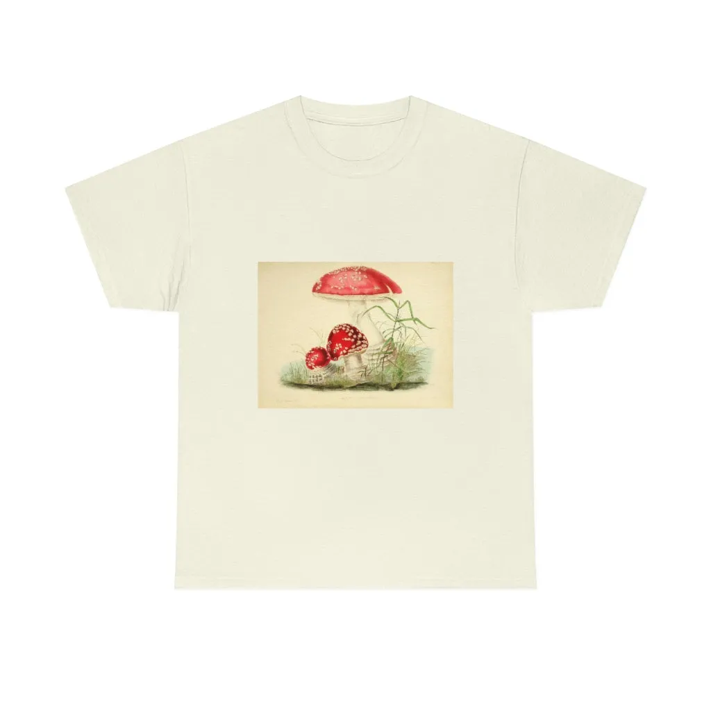 Unisex Vintage Mushroom Cotton Tee