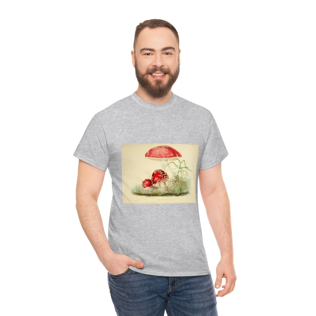 Unisex Vintage Mushroom Cotton Tee
