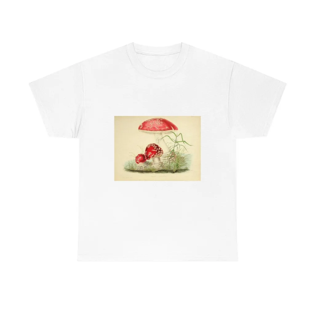 Unisex Vintage Mushroom Cotton Tee