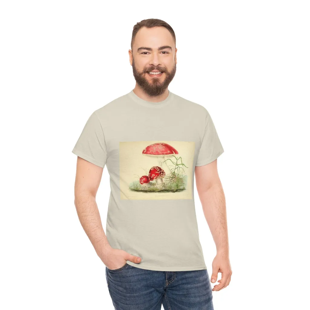 Unisex Vintage Mushroom Cotton Tee
