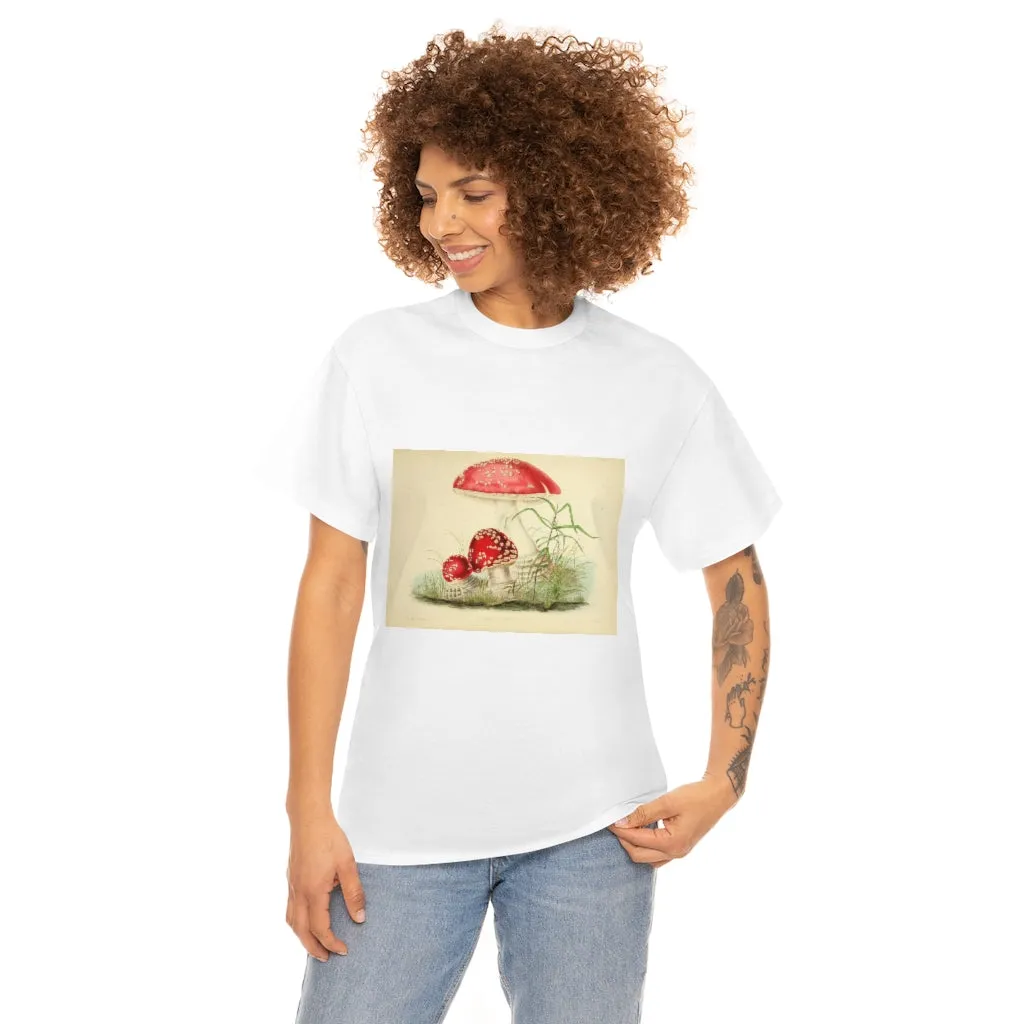 Unisex Vintage Mushroom Cotton Tee