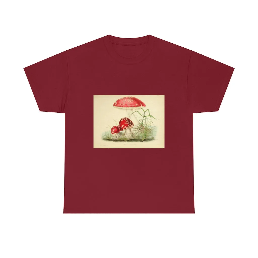 Unisex Vintage Mushroom Cotton Tee