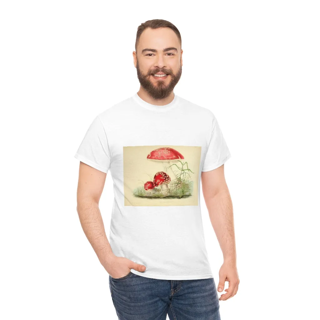 Unisex Vintage Mushroom Cotton Tee