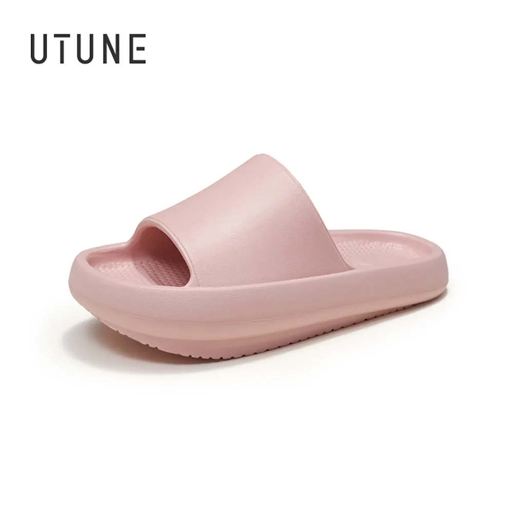 UTUNE EVA Negative Heel Slippers - Sakura Pink, Size 35-36