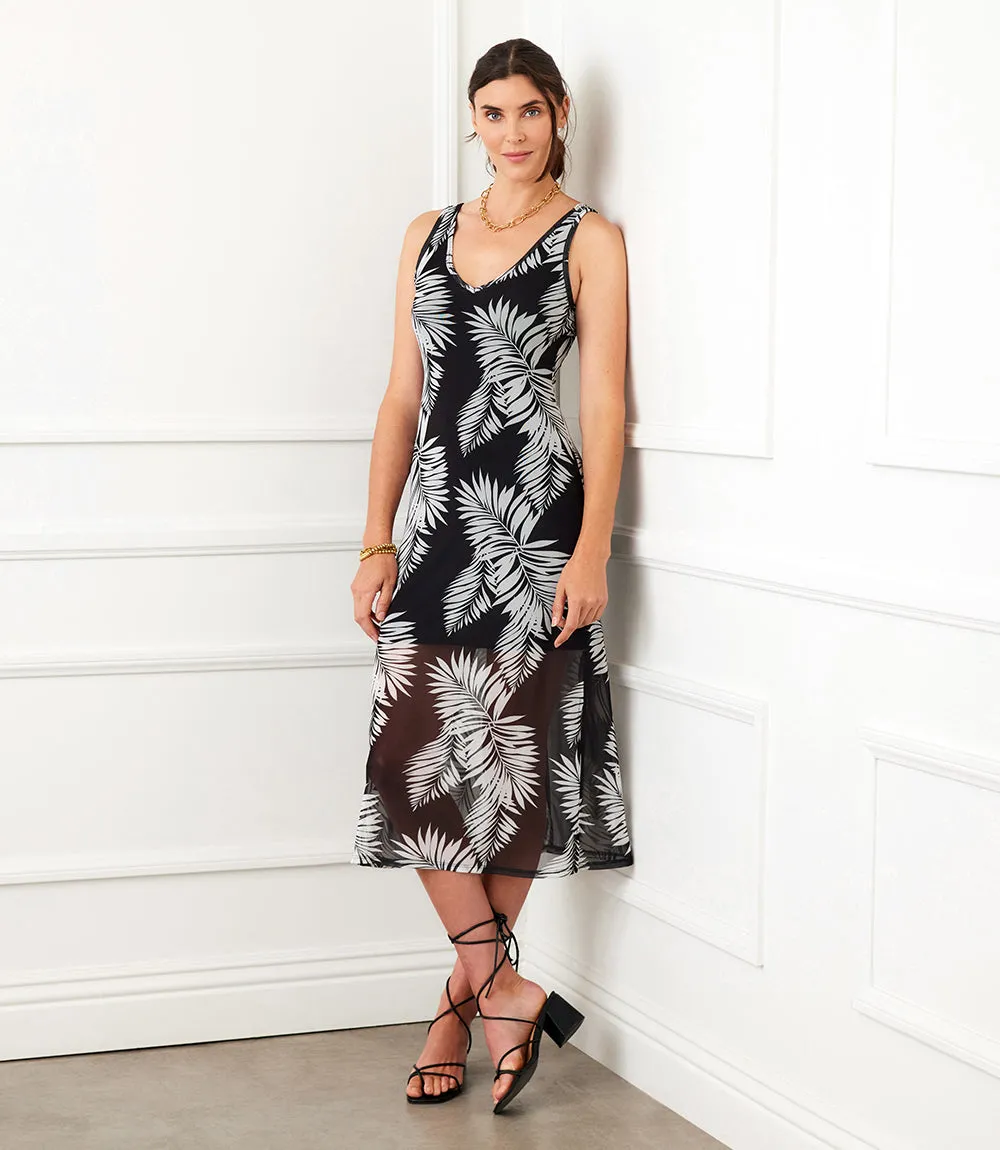 V-Neck Midi Dress