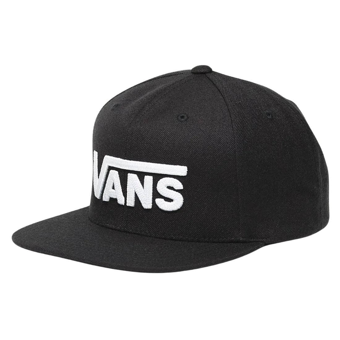Vans Drop V II Snapback Hat Cap - Black/White