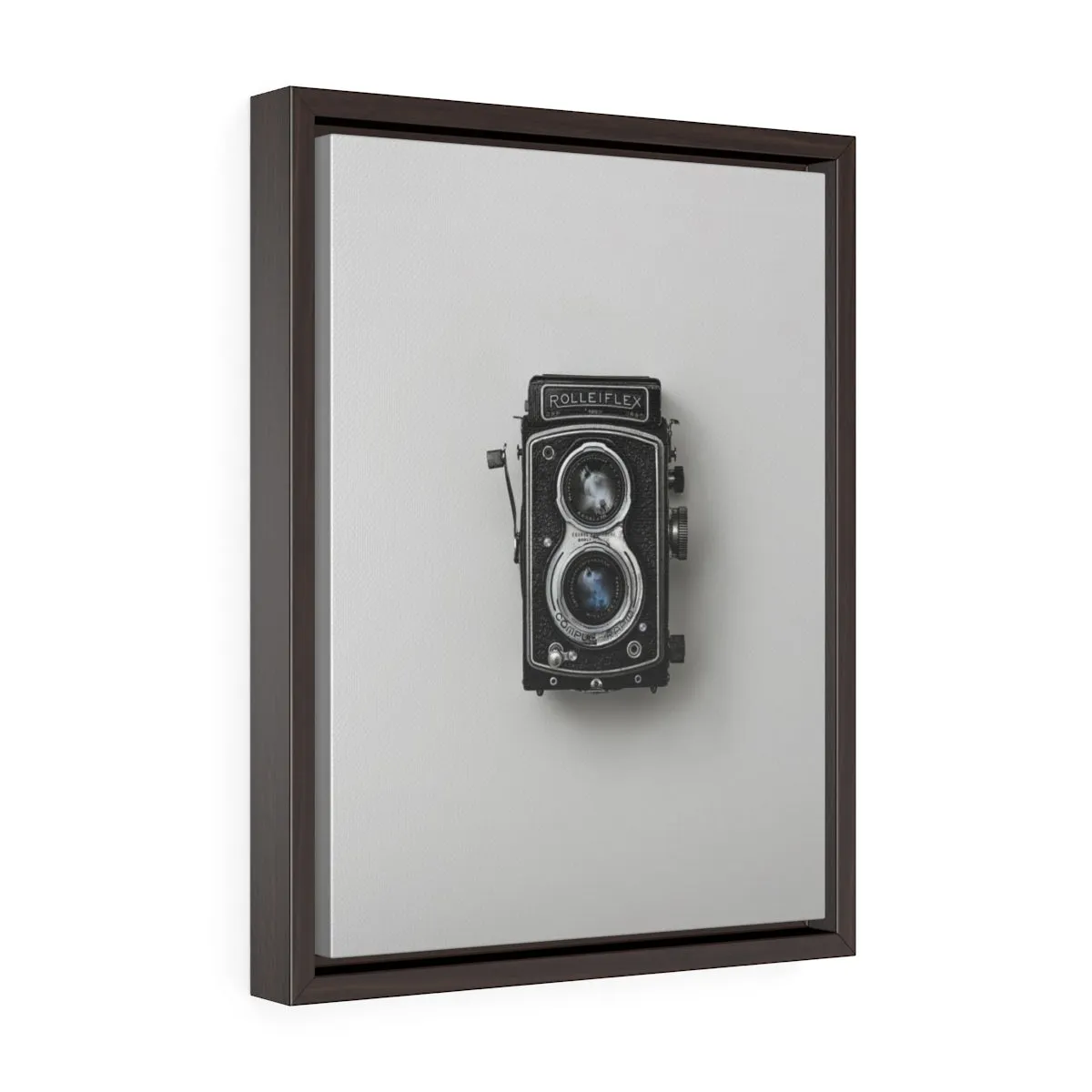 VINTAGE CAMERA <br>vertical framed premium gallery wrap canvas