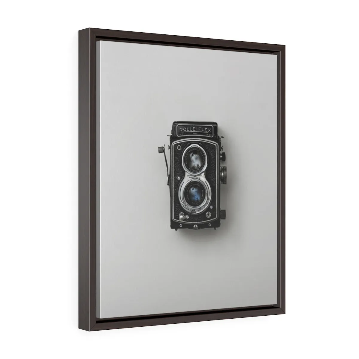 VINTAGE CAMERA <br>vertical framed premium gallery wrap canvas