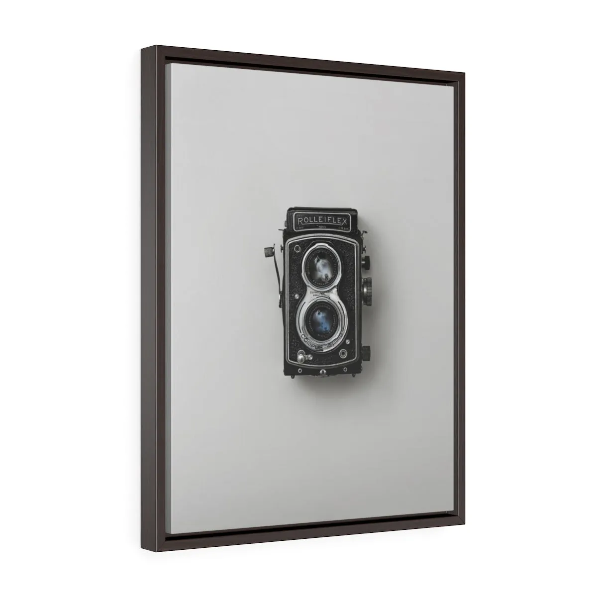 VINTAGE CAMERA <br>vertical framed premium gallery wrap canvas