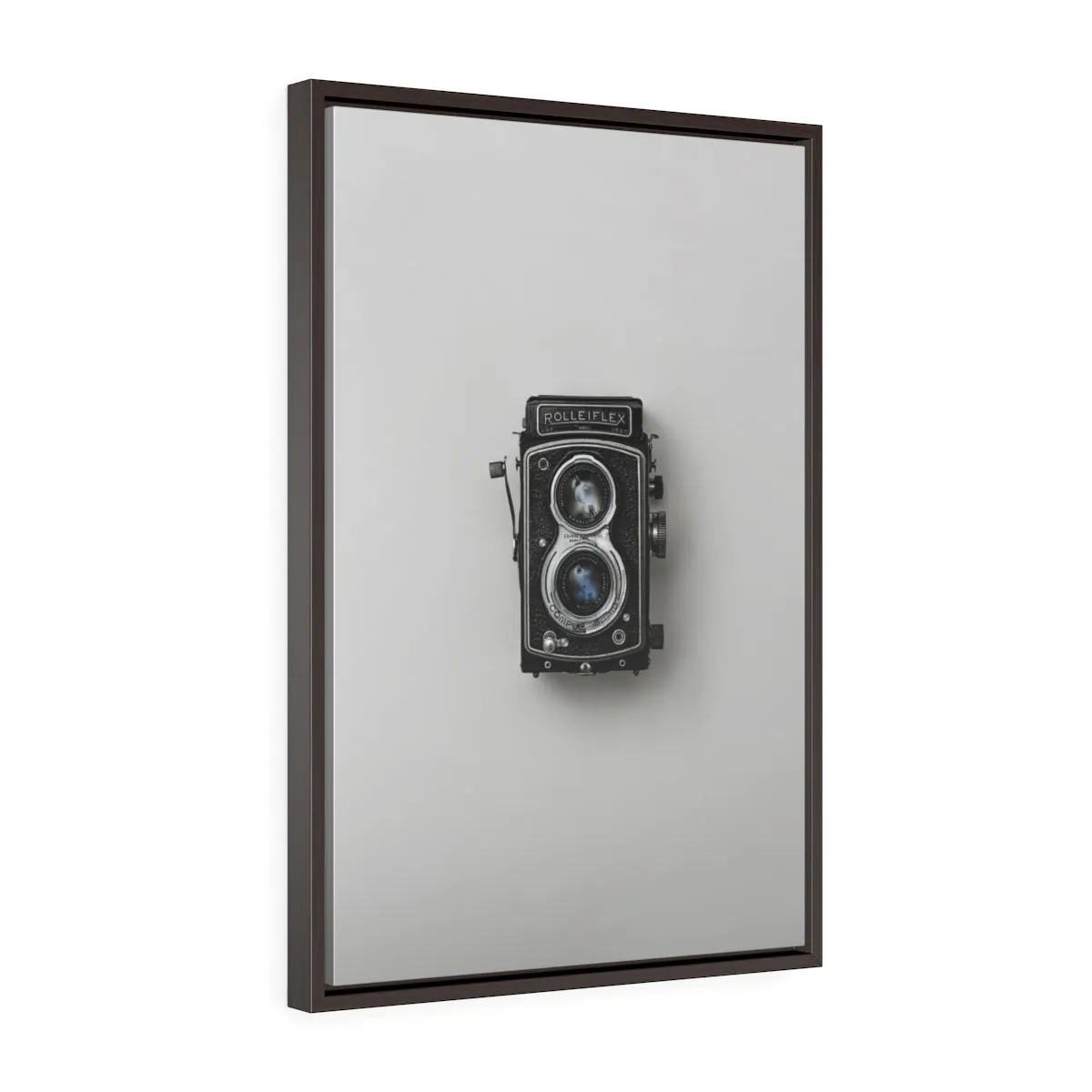 VINTAGE CAMERA <br>vertical framed premium gallery wrap canvas
