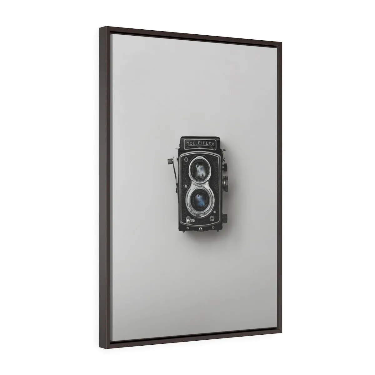 VINTAGE CAMERA <br>vertical framed premium gallery wrap canvas