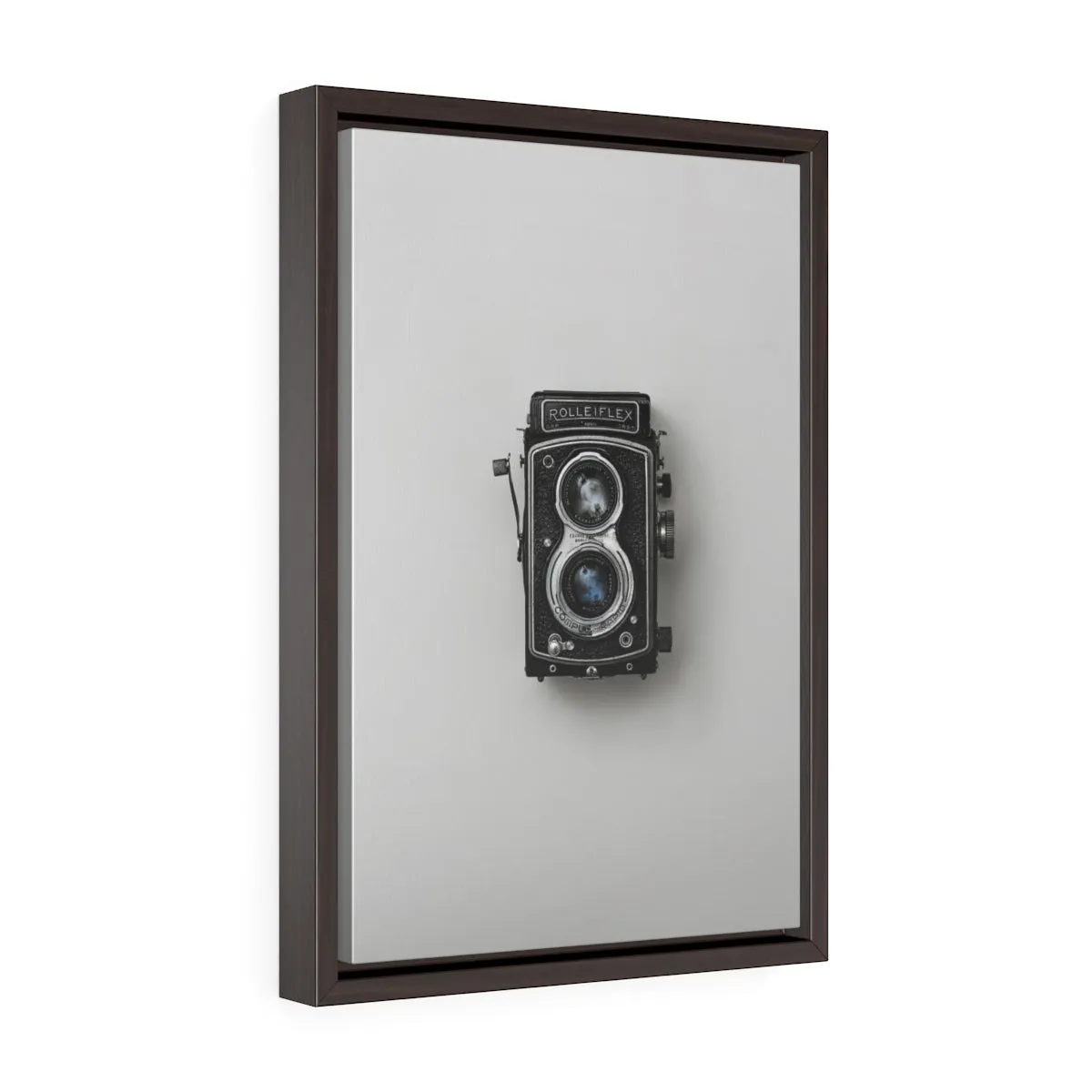 VINTAGE CAMERA <br>vertical framed premium gallery wrap canvas