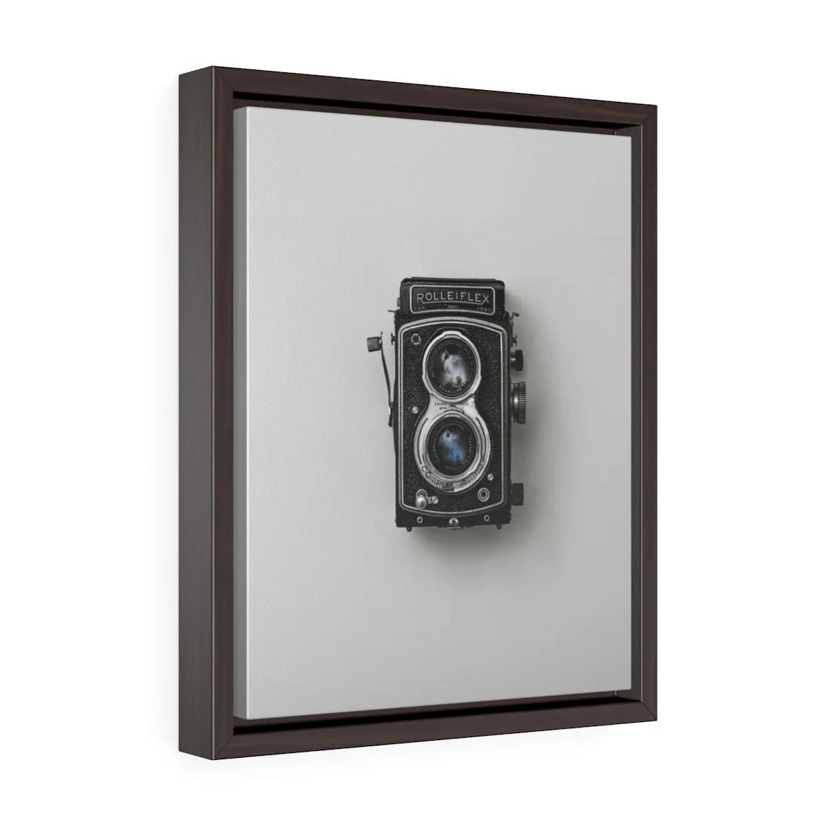 VINTAGE CAMERA <br>vertical framed premium gallery wrap canvas