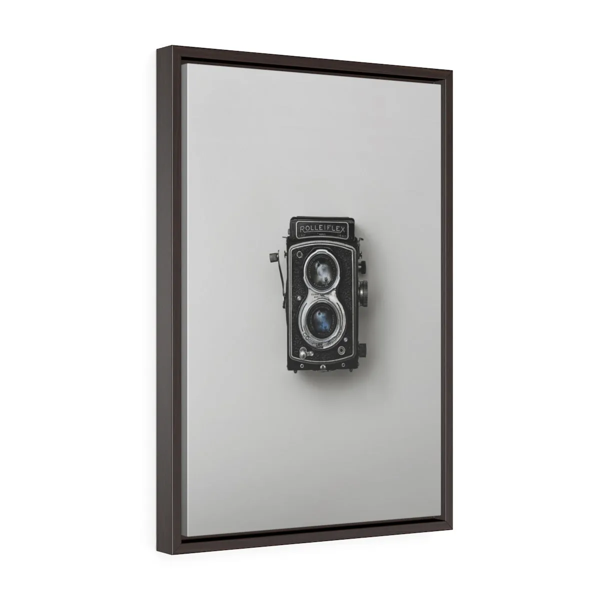 VINTAGE CAMERA <br>vertical framed premium gallery wrap canvas