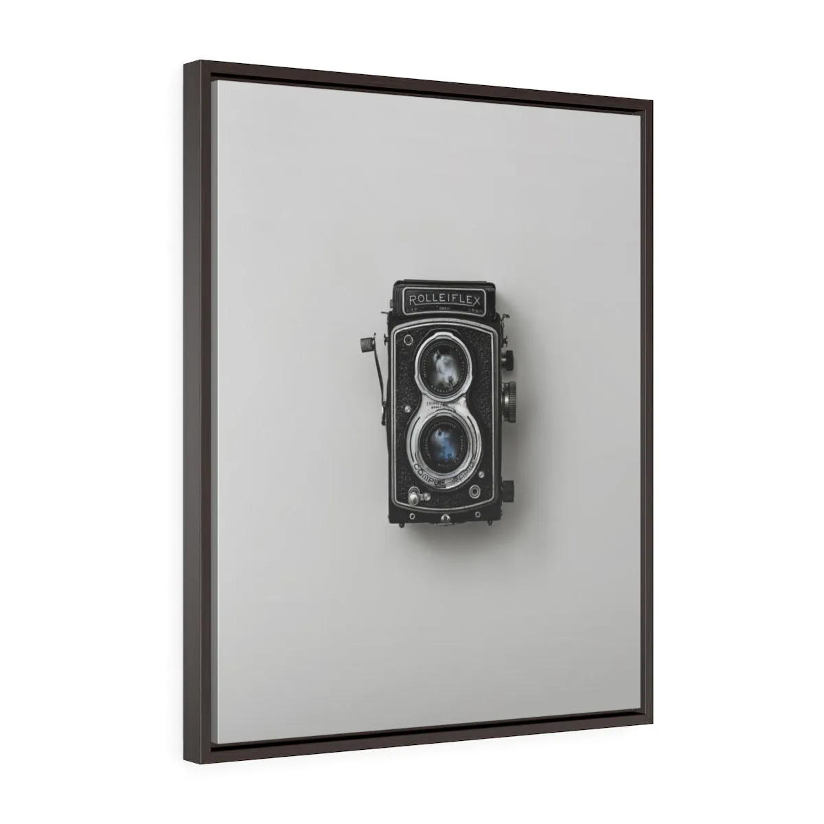 VINTAGE CAMERA <br>vertical framed premium gallery wrap canvas