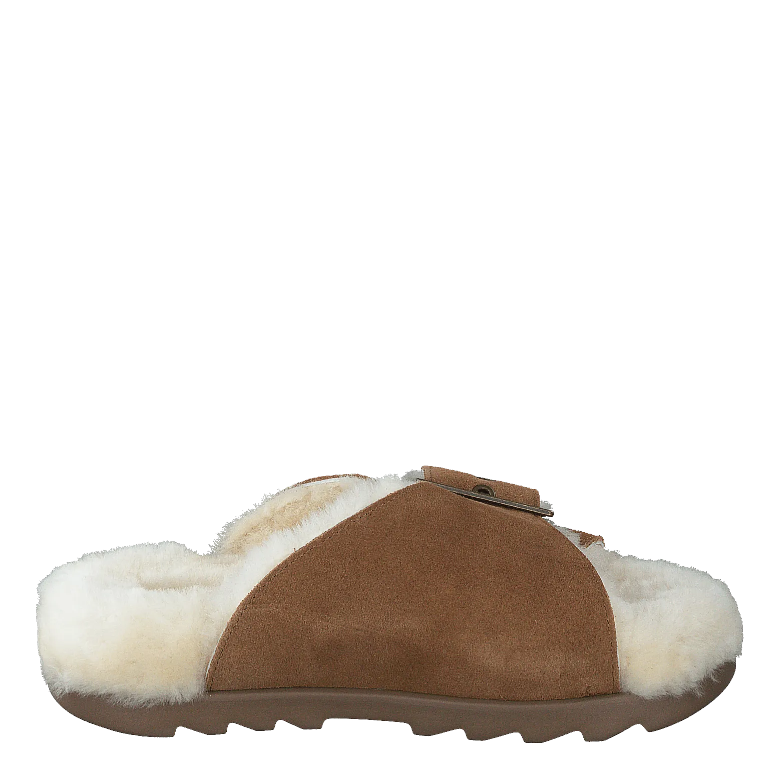 W Outslide Buckle Chestnut Suede