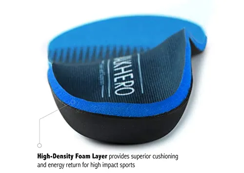 WalkHero Comfort and Support: Plantar Fasciitis Insoles for Men & Women