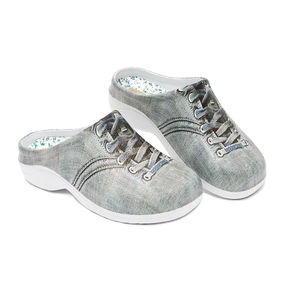 Washed Denim Canvas Garden Clogs Backdoorshoes®
