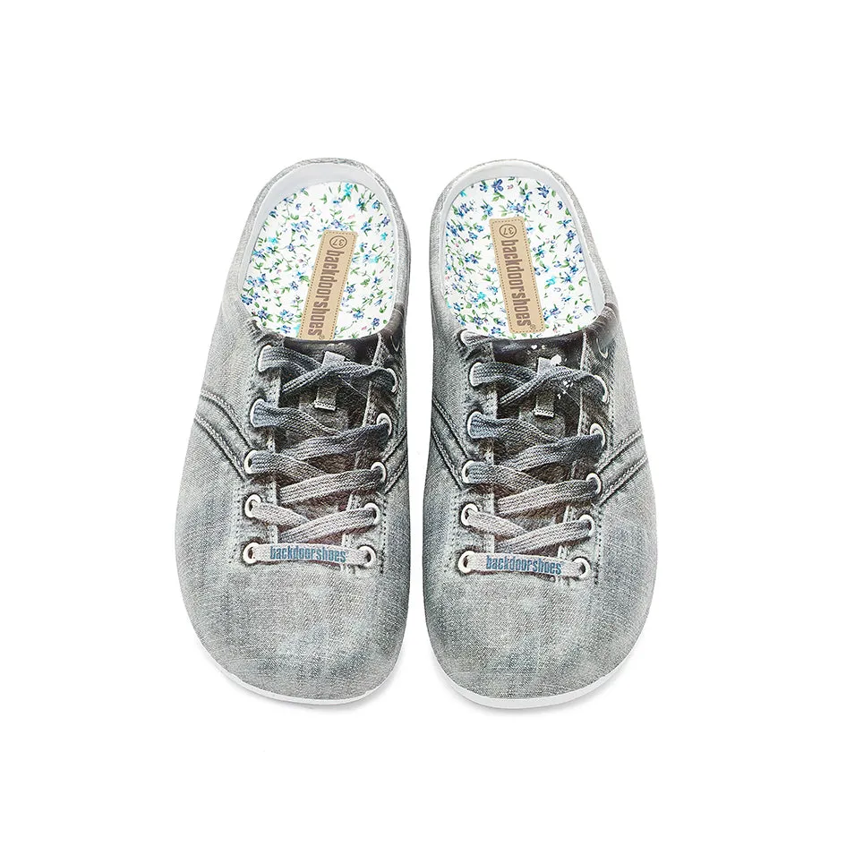 Washed Denim Canvas Garden Clogs Backdoorshoes®